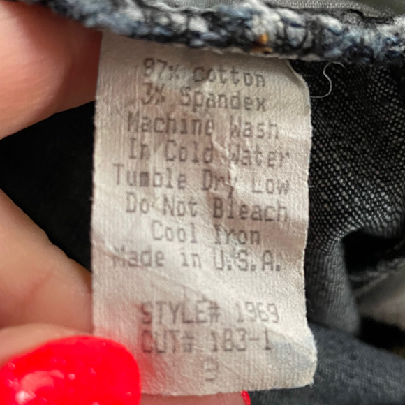 Vintage 90s Forever 21 High Rise Flare, Wide Leg Blue Jeans Size 9 - Picture 10 of 12